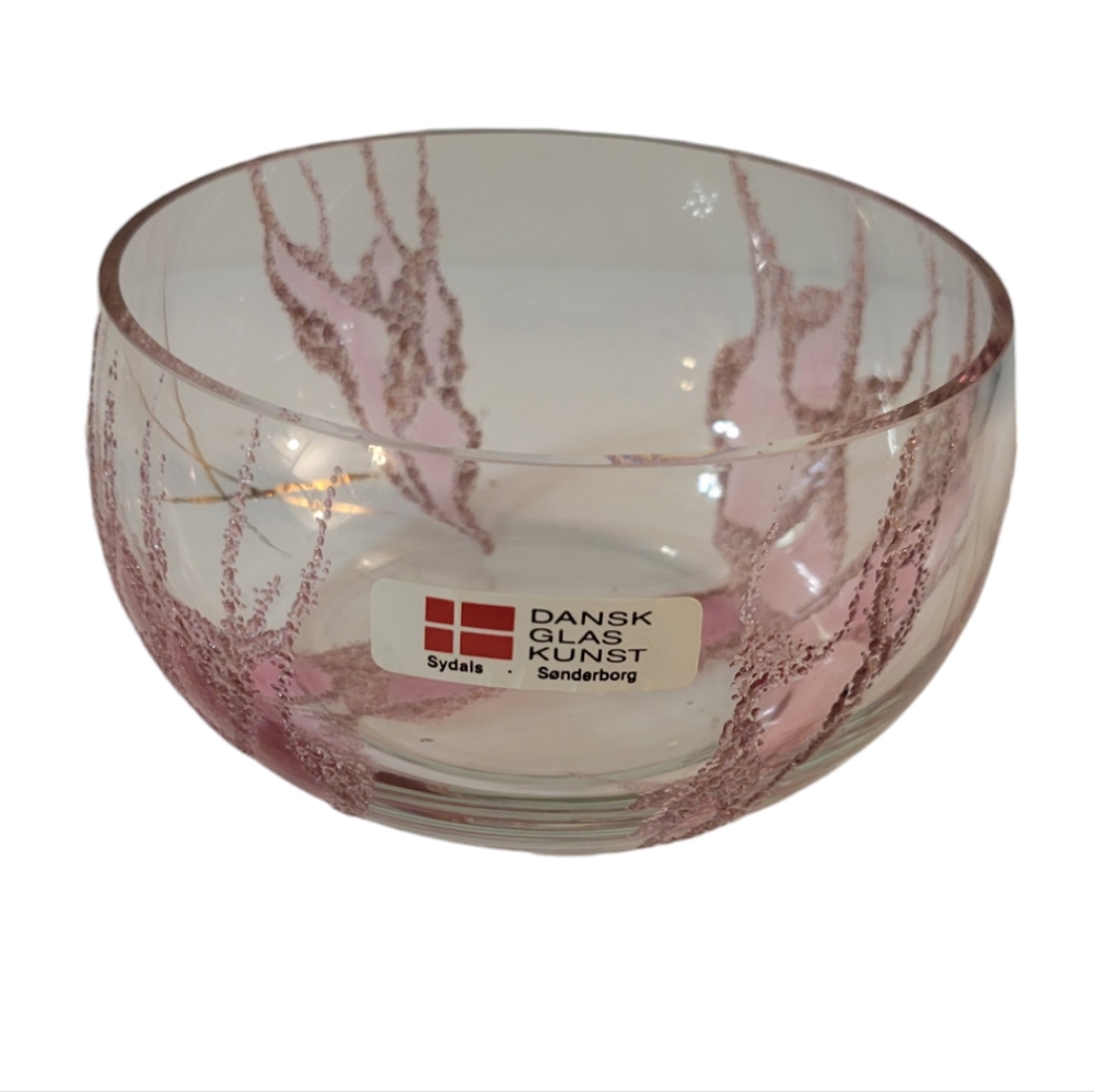 Dansk Glas kunst Textured Bowl